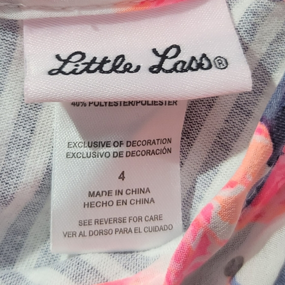 Little Lass 2 pc outfit Sleeveless Blouse & Jean Leggings Girl's 4 - Picture 6 of 6